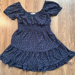Altar’d State Navy floral mini dress